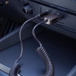 Autó HIFI Bluetooth 5.0 USB-Jack vevő adapter, beépített mikrofonnal, 1.1m spirális vezeték
