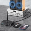 4 az 1-ben Bluetooth 5.1-es vevő adapter, NFC csatlakozás, Karaoke mikrofon bemenet, mp3 lejátszó, távirányító