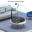 4 az 1-ben Bluetooth 5.1-es vevő adapter, NFC csatlakozás, Karaoke mikrofon bemenet, mp3 lejátszó, távirányító