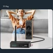 4 az 1-ben Bluetooth 5.1-es vevő adapter, NFC csatlakozás, Karaoke mikrofon bemenet, mp3 lejátszó, távirányító