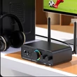 M18 többfunkciós vezeték nélküli Bluetooth audio adó/vevő adapter, DAC, 6,5 mm-es kereoke mikrofonbemenettelm távirányítóval