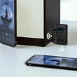 OLED kijelzős Bluetooth 5.0 audio vevő adapter, beépített mikrofonnal