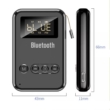4 az 1-ben Bluetooth 5.0 audio adó-vevő, FM transmitter, Mp3 lejátszó, LCD kijelző, beépített mikrofon