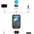 2 az 1-ben Bluetooth 5.0 LCD kijelzős audio adó-vevő adapter, beépített mikrofonnal