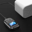2 az 1-ben Bluetooth 5.0 LCD kijelzős audio adó-vevő adapter, beépített mikrofonnal