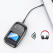 2 az 1-ben Bluetooth 5.0 LCD kijelzős audio adó-vevő adapter, beépített mikrofonnal