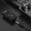 Bluetooth 5.0 audio vevő adapter, basszus mód gombbal, beépített mikrofon és TF kártya bement