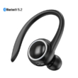 T10 Bluetooth 5.2 vezeték nélküli egyfüles fejhallgató HD mikrofonnal, fekete színben