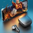 Bluetooth 5.0 TWS fülhallgató, zajcsökkentővel, 9D térhatású hangzás játékokhoz, LB8