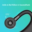 V9 Bluetooth 5.1 vezeték nélküli fejhallgató, headset, két telefon csatlakozás egy időben