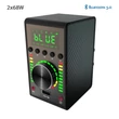 2 az 1-ben 2x68W Digitális erősítő és DAC digitális/analóg átalakító, Bluetooth 5.0, USB bemeneti port, optikai és koaxiális bemenet