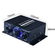 2x20W RMS teljesítményű Digitális erősítő, sztereó kimenet, RCA audio bemenet
