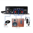 2x40W RMS (Max 2x400W) Digitális erősítő, Bluetooth, MP3 lejátszó, FM, távirányítóval, USB és SD kártya bemenet
