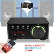 Digitális erősítő, 2x50W, Bluetooth 5.0, USB bemeneti port