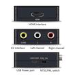Hdmi - 2AV RCA adapter átalakító konverter 1080P