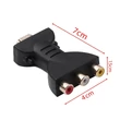 HDMI - 3RCA videó adapter, átalakító, régi RCA bemenetű tévéhez, Projektorhoz
