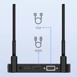 5G 4K 50 méter Vezeték nélküli HDMI extender adó/vevő szett, HDMI jeltovábbító és fogadó FullHD1080P,  DLNA