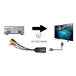 3RCA - HDMI átalakító adapter 1080P, RCA kimenetű lejátszókhoz