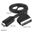 HDMI--ről SCART-ra átalakító kábel, 720P / 1080P audio videó adapter
