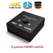 2 portos HDMI switch, bidirekcionális, passzív 4k