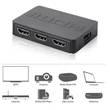HDMI kapcsoló, 3 bemeneti és 1 kimeneti port, távirányítóval