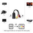 HDMI - 3RCA átalakító adapter, RCA bemenetű tévékhez, projektorokhoz, 1080P, HDMIAV2