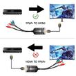 Komponens (YPbPr) - HDMI átalakító, 1080P Xbox 360, PS2, DVD - HDMI bemenetű tévékhez, projektorokhoz