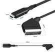 SCART-ról HDMI-re átalakító kábel, audio videó adapter HDTV/DVD/Set-top Box/PS3/PAL/NTSC, HDMI 1080p / 720p