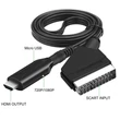 SCART-ról HDMI-re átalakító kábel, audio videó adapter HDTV/DVD/Set-top Box/PS3/PAL/NTSC, HDMI 1080p / 720p