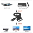 SCART-ról HDMI-re átalakító kábel, audio videó adapter HDTV/DVD/Set-top Box/PS3/PAL/NTSC, HDMI 1080p / 720p