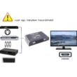 3 az 1-ben SCART/AV/SV - HDMI átalakító adapter, HDMI-s tévékhez, projektorokhoz, monitorokhoz