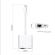 RJ45 Type-C Ethernet átalakító hálózati kártya adapter 100Mbps, USB C töltő csatlakozóval 