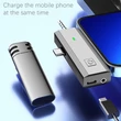 3 az 1-ben 2.4Ghz Vezeték nélküli intelligens zajcsökkentős HD dupla mikrofon szett Type-C, 8Pin, 3.5mm Jack okostelefonhoz