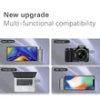3 az 1-ben 2.4Ghz Vezeték nélküli intelligens zajcsökkentős HD dupla mikrofon szett Type-C, 8Pin, 3.5mm Jack okostelefonhoz