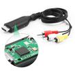 HDMI - AV (CVBS) átalakító adapter, 3RCA bemenetű tévékhez, projektorokhoz, 4K(2160P) HDMI bemenet