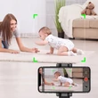Inteligens 360°-os automata mozgáskövető telefontartó, kamera gimbal