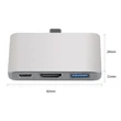 Usb C Hub, Usb C HDMI adapter, USB 3.0, Usb C és HDMI port