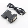 HDMI - VGA átalakító adapter, 3.5mm audió kimenettel, VGA monitorokhoz, projektorokhoz