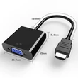 HDMI - VGA nagy felbontású 1080P video konverter, VGA bemenetű monitorokhoz, 3.5 mm audio kimenettel