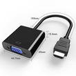 HDMI - VGA nagy felbontású 1080P video konverter, VGA bemenetű monitorokhoz, 3.5 mm audio kimenettel