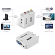 AV (RCA) - VGA átalakító adapter, CVBS videó bemenet, VGA monitorokhoz