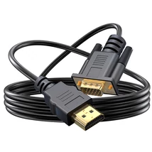 HDMI-ről VGA-ra HDMI kompatibilis 1080P 60Hz kábel 1.8 méter VGA bemenetű monitorokhoz