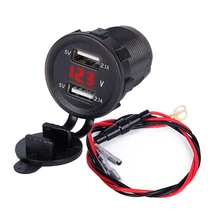 AUTÓBA építhető USB töltő, két 5V/2,1A-es töltő portal