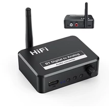 B35 3 az 1-ben Bluetooth 5.1 audio vevő, DAC digitális analóg átalakító, USB Mp3 lejátszó, hangerő szabályzóval