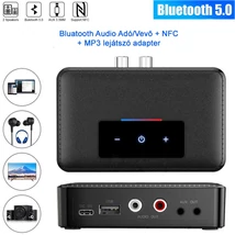 NFC Bluetooth 5.0 audio Adó/Vevő, érintőképernyős adapter, mp3 lejátszó