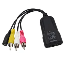 HDMI2AV - HDMI RCA CVBS átalakító adapter (Régi CRT TV-hez)