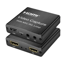 Full HD HDMI - USB2.0 külső videó kártya, video megosztó, mikrofon bemenettel