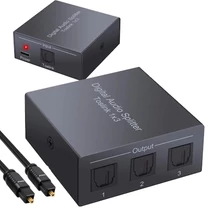 Optikai Toslink, SPDIF 3-es digitális jel elosztó, 1 be menet 3 kimenet
