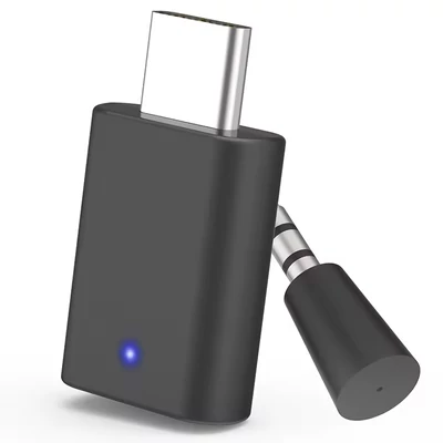 Bluetooth 5.2 audio adó USB-C adapter, PS5/PS4/PC/Nintendo/Mobiltelefon, Qualcomm APTX alacsony késleltetéssel