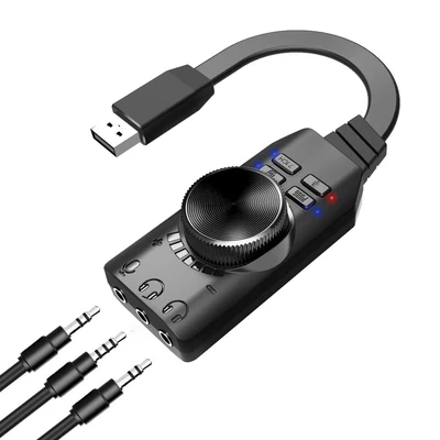 Gs3 virtuális 7.1 csatornás hangkártya adapter külső usb hangkártya